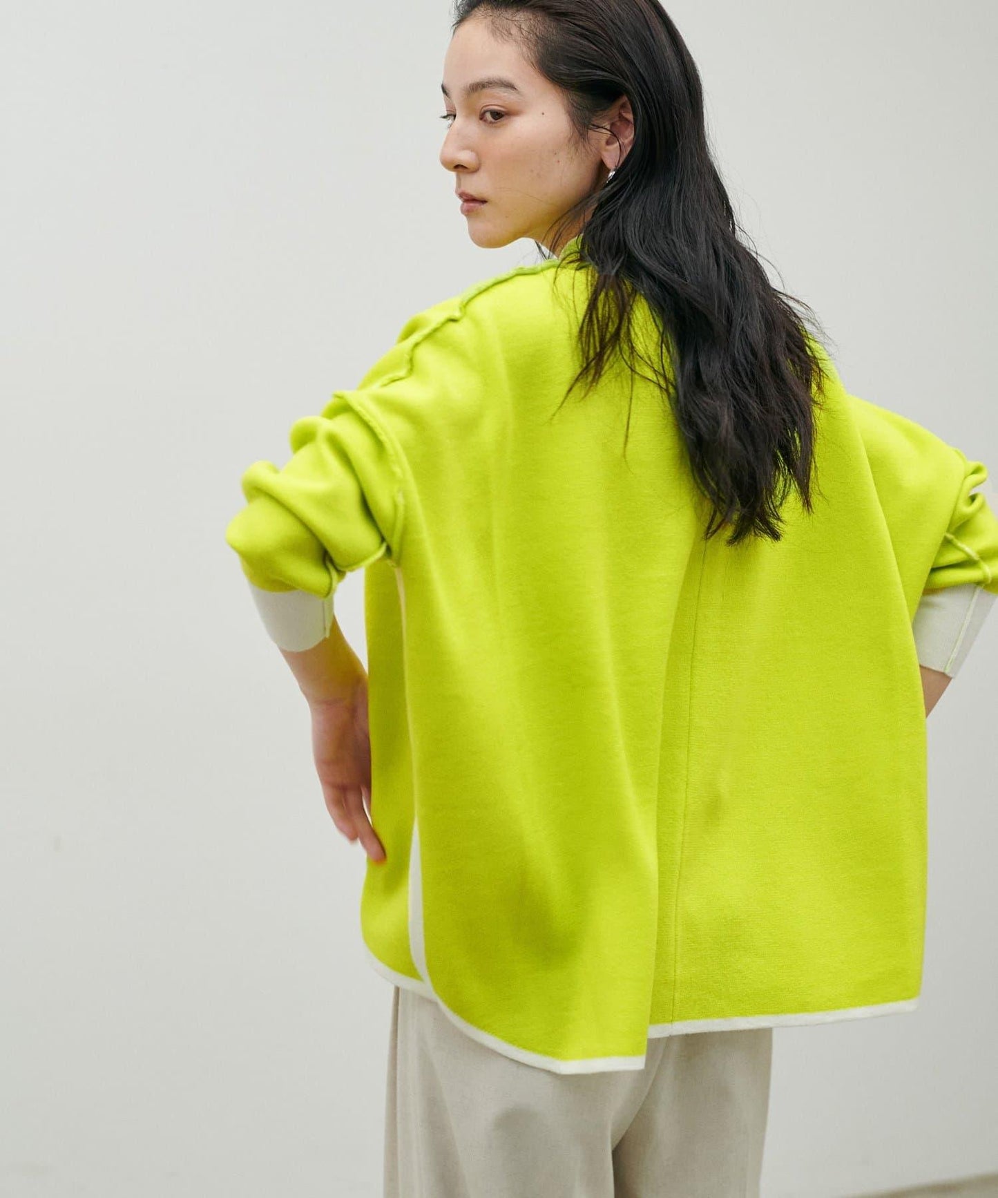 雙面接結 可雙面穿 針織套頭衫