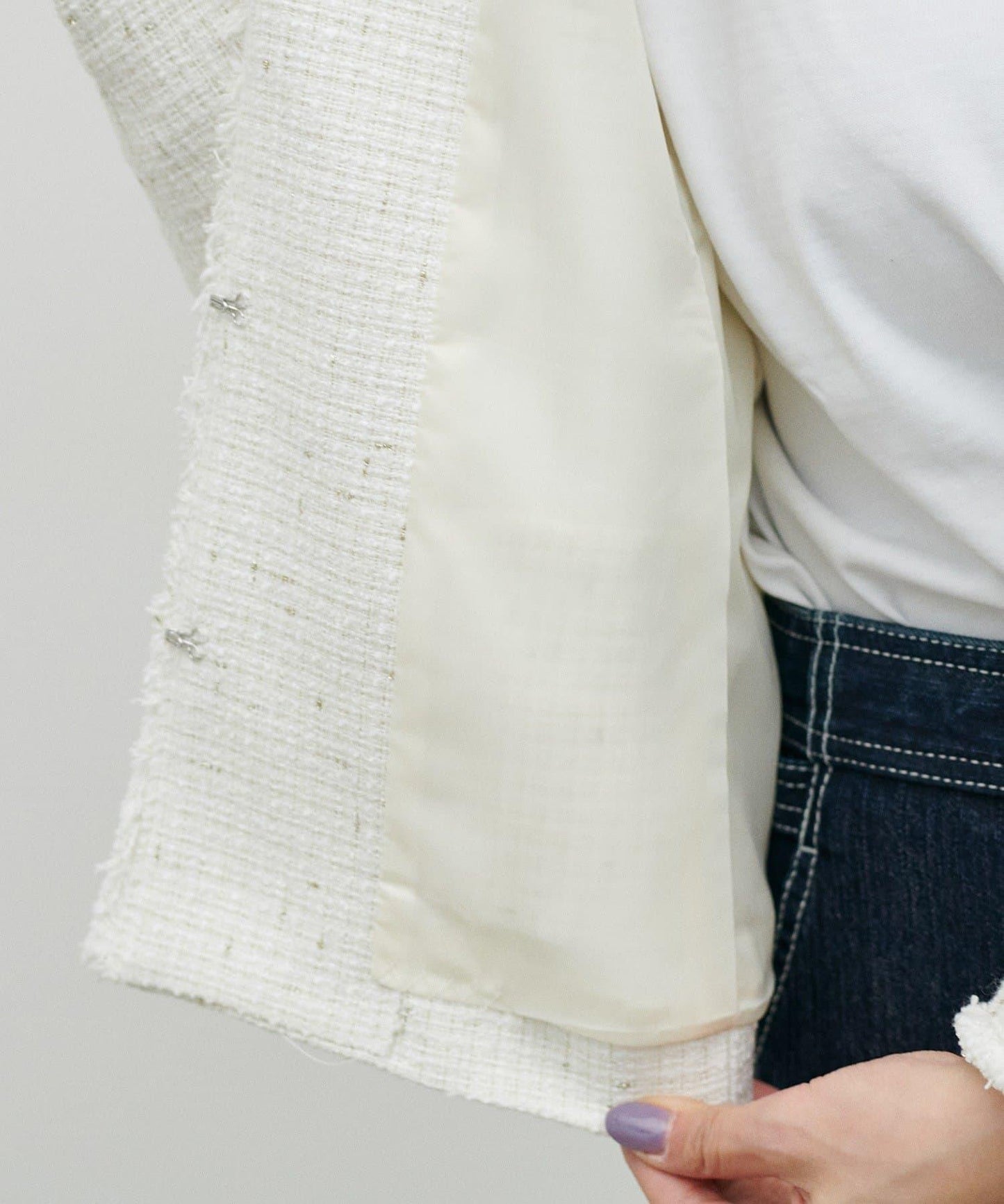 隨機金銀絲花呢夾克