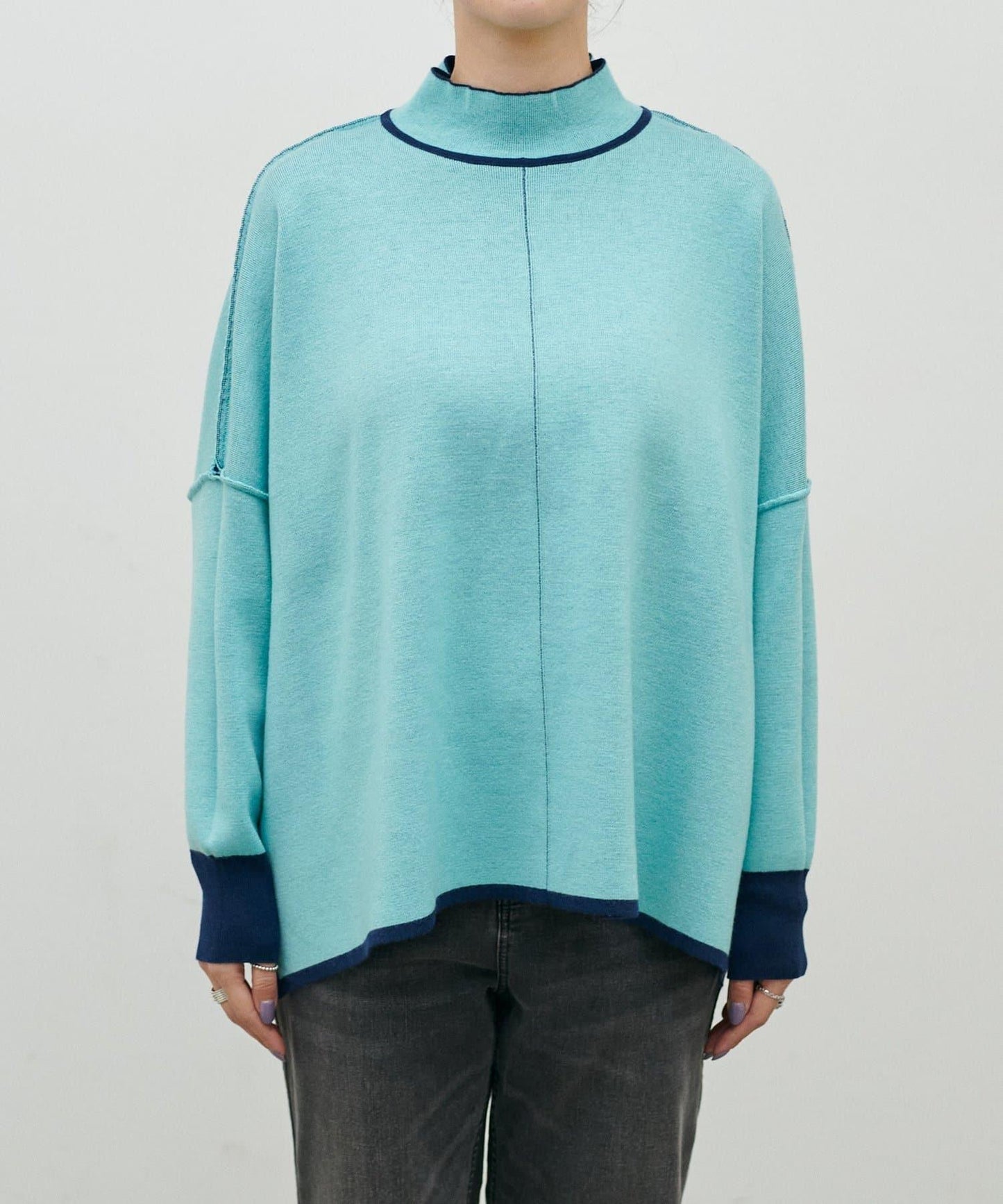 雙面接結 可雙面穿 針織套頭衫