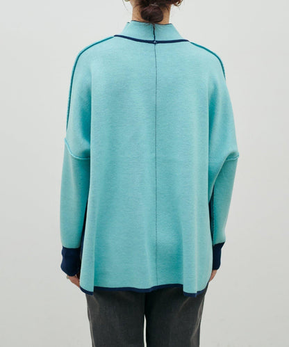 雙面接結 可雙面穿 針織套頭衫