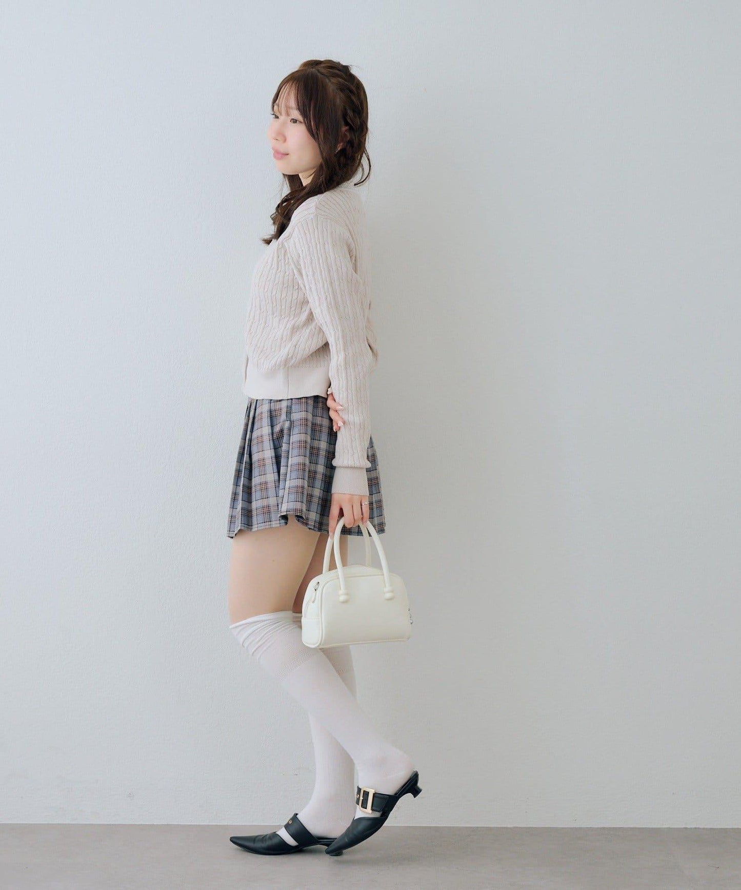 RMAF 麻花紋蕾絲設計 針織開衫