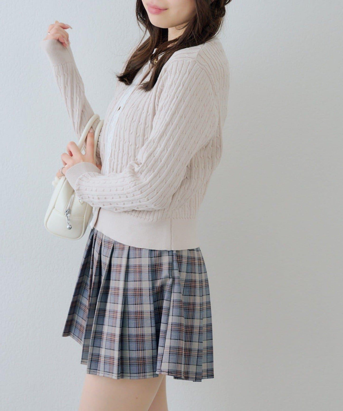 RMAF 麻花紋蕾絲設計 針織開衫