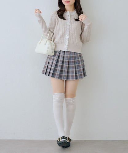 RMAF 麻花紋蕾絲設計 針織開衫