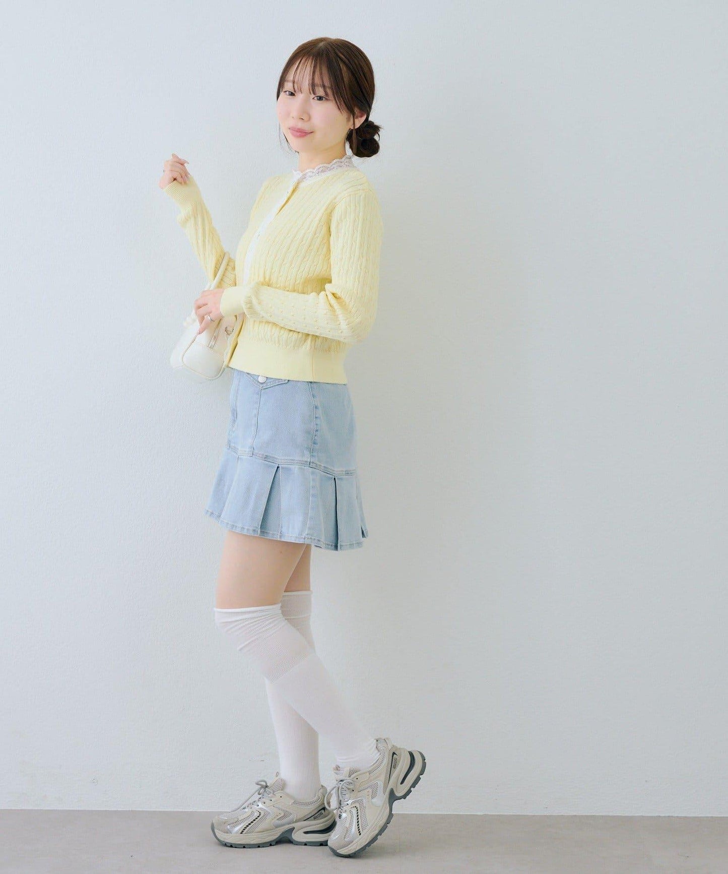 RMAF 麻花紋蕾絲設計 針織開衫