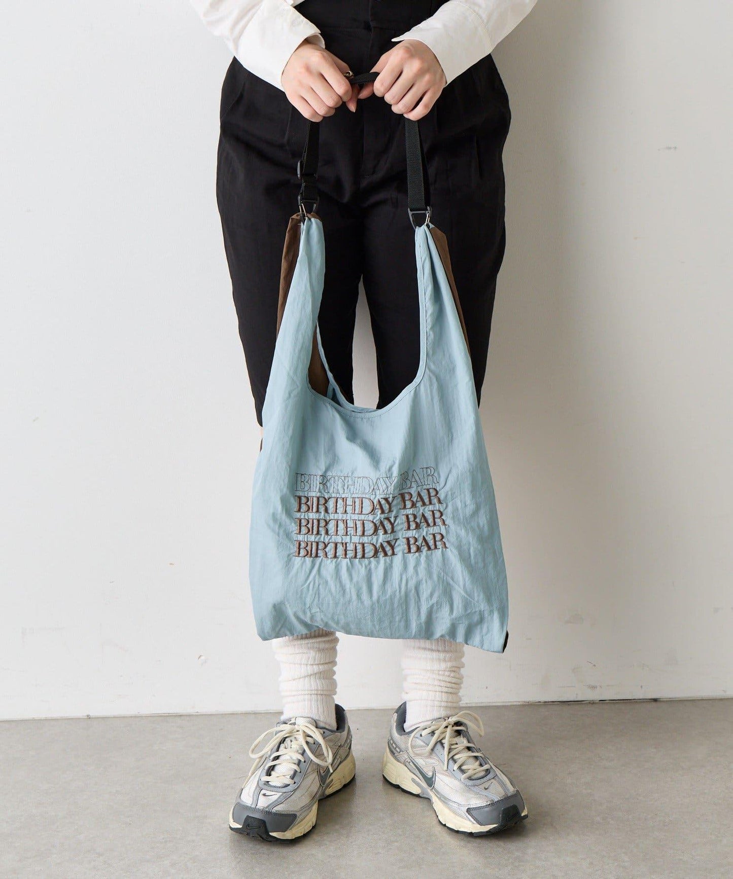 BBロゴ刺繡 肩帶設計 環保袋