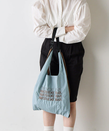 BBロゴ刺繡 肩帶設計 環保袋