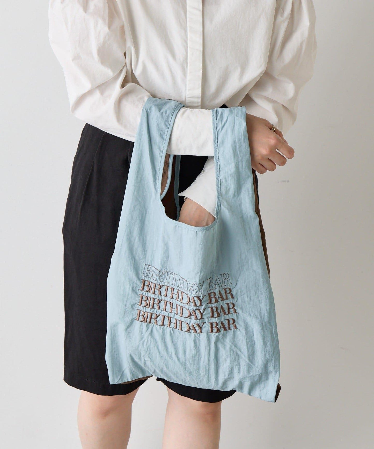 BBロゴ刺繡 肩帶設計 環保袋