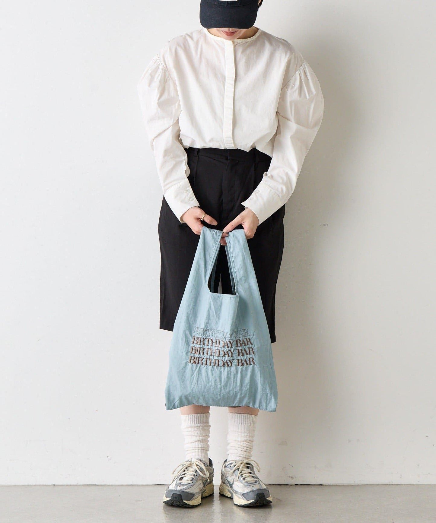 BBロゴ刺繡 肩帶設計 環保袋