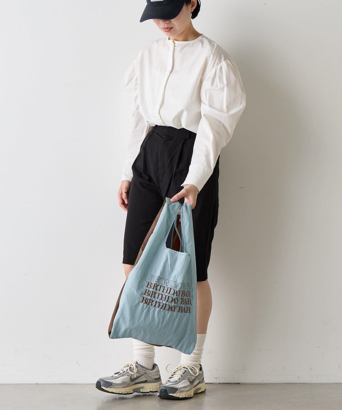 BBロゴ刺繡 肩帶設計 環保袋