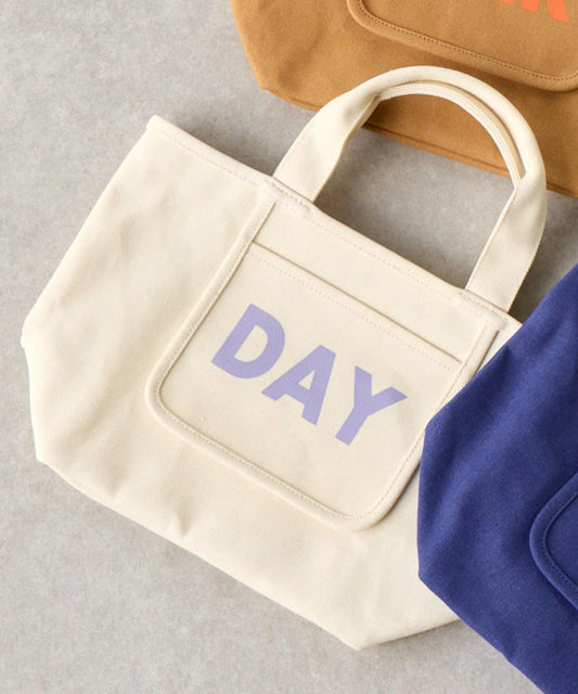 帆布Logo印花迷你托特包