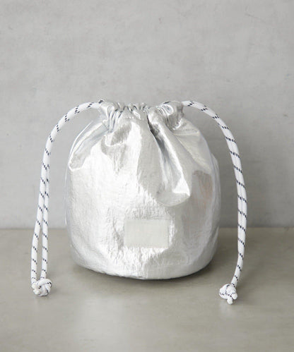 金屬感迷你束口包