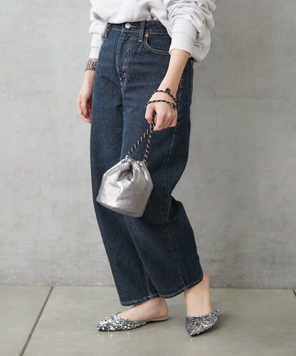 金屬感迷你束口包