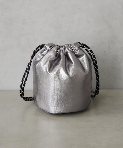 金屬感迷你束口包