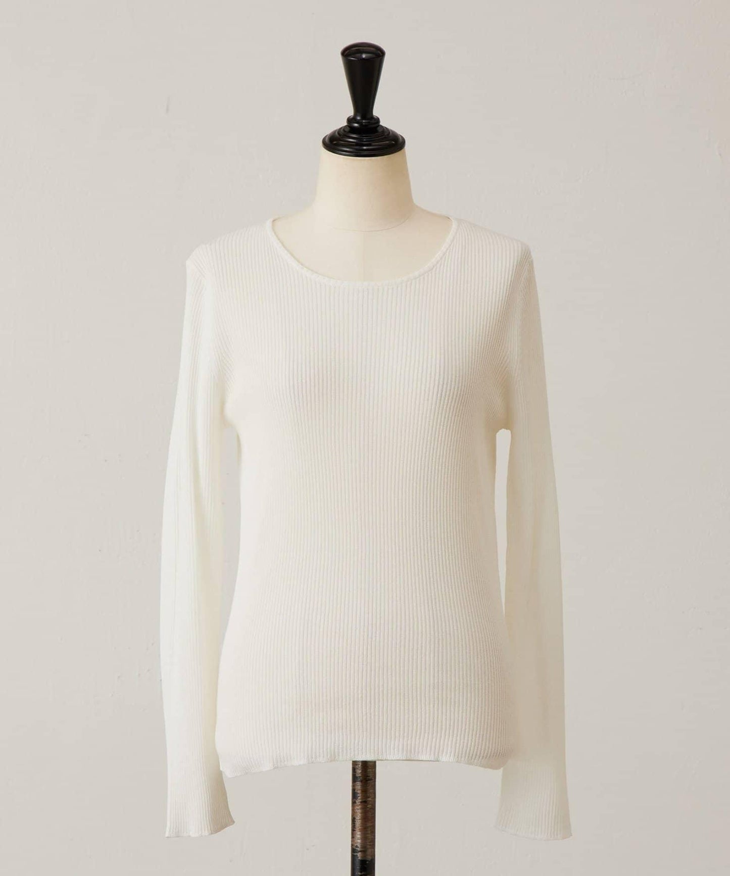 清爽質感羅紋針織上衣