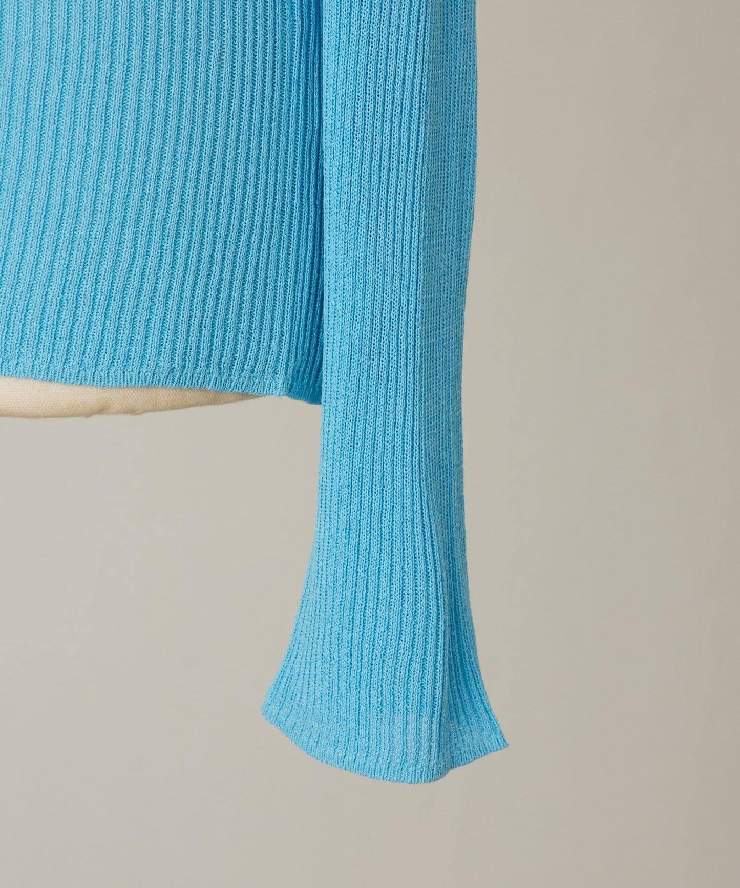 清爽質感羅紋針織上衣