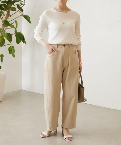 清爽質感羅紋針織上衣