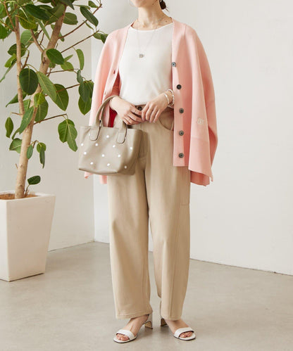 清爽質感羅紋針織上衣