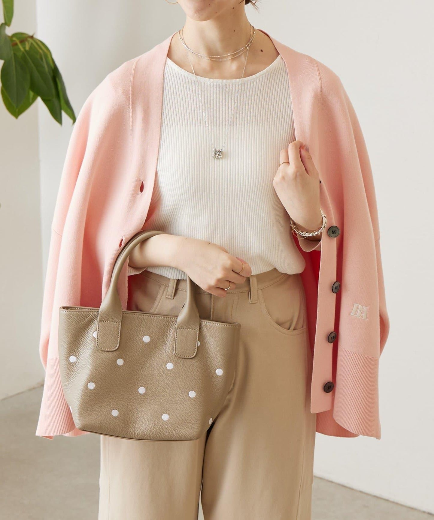 清爽質感羅紋針織上衣