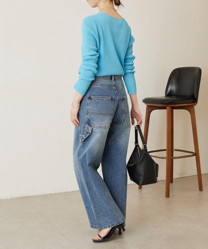 清爽質感羅紋針織上衣