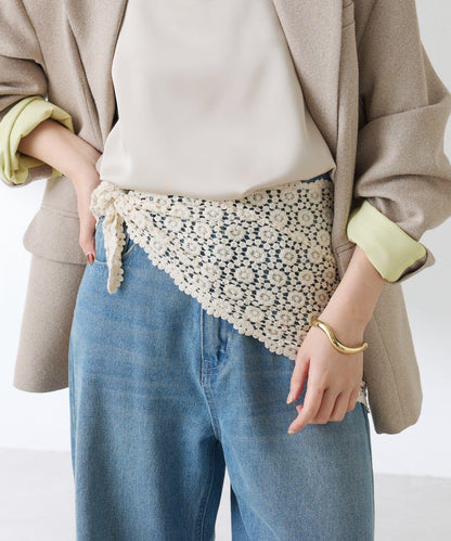 PAPILLONNER 多用蕾絲頭巾