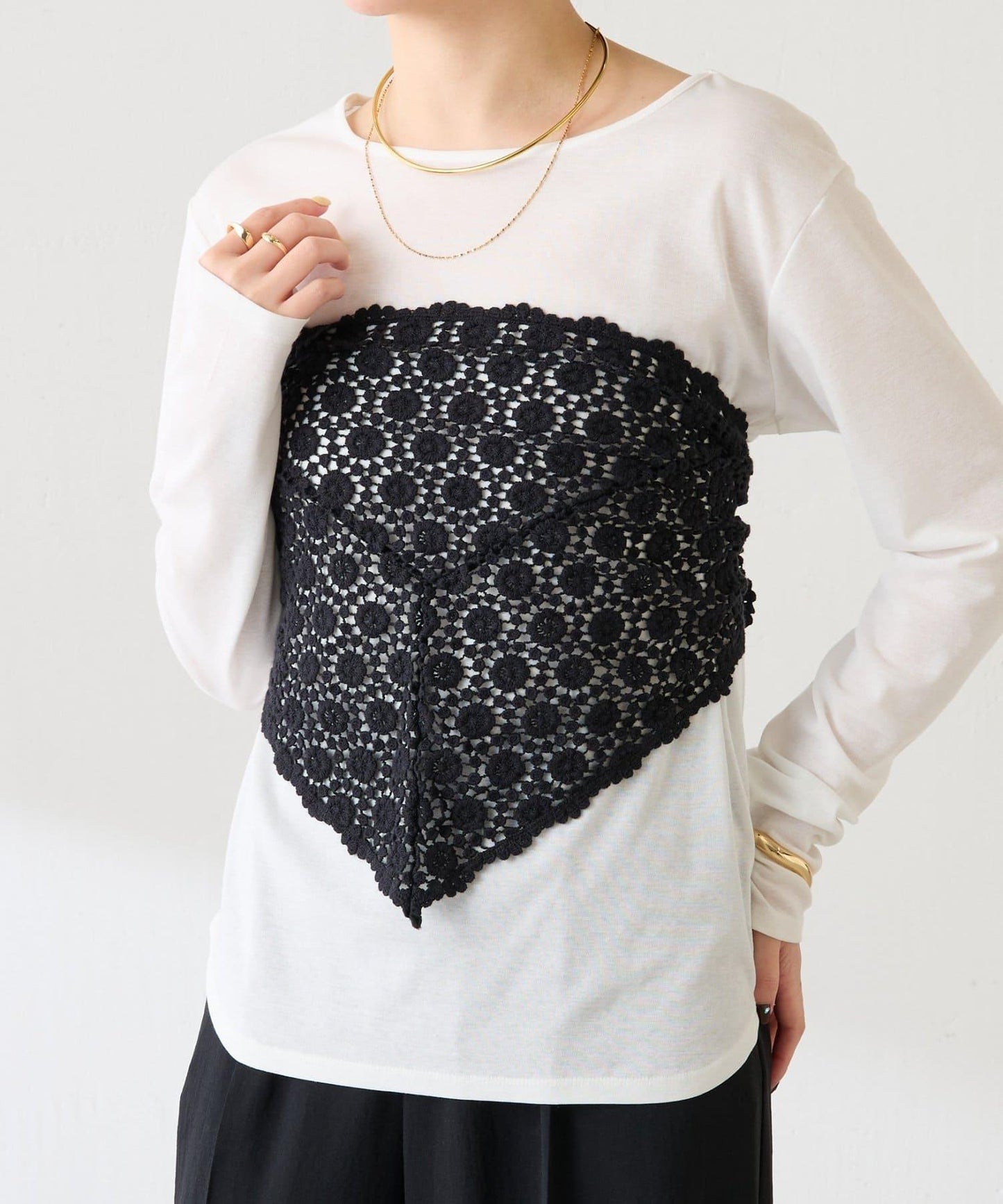 PAPILLONNER 多用蕾絲頭巾