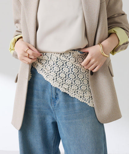 PAPILLONNER 多用蕾絲頭巾