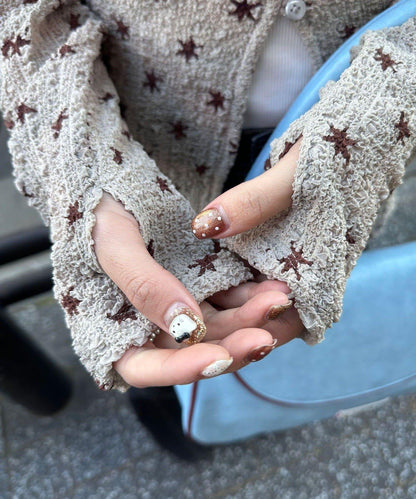 凹凸紋V領開襟襯衫