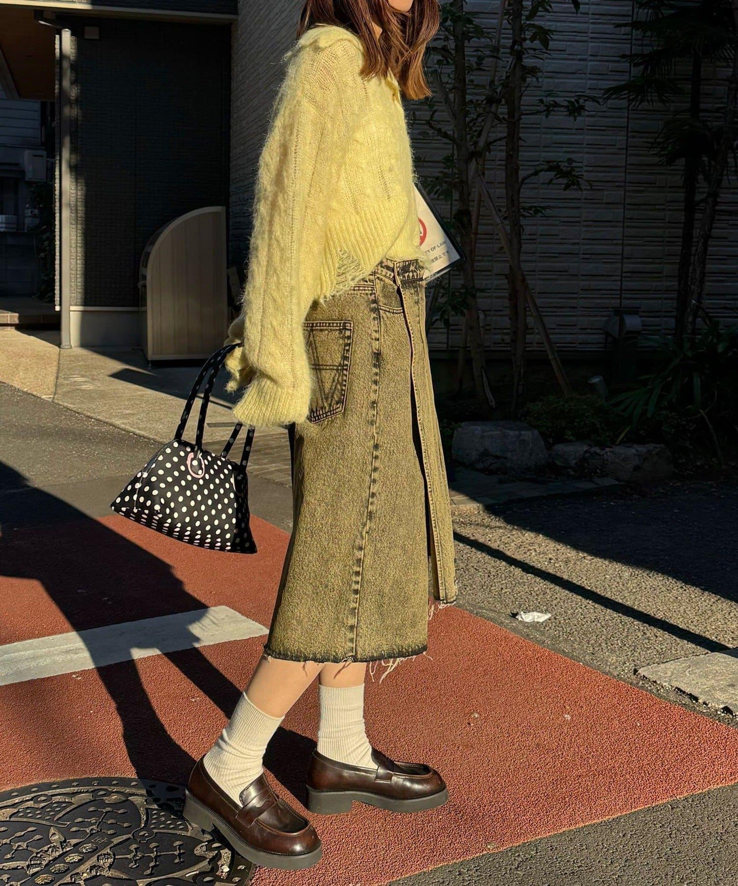 ANTI WARP 裙裝疊穿設計 牛仔短褲