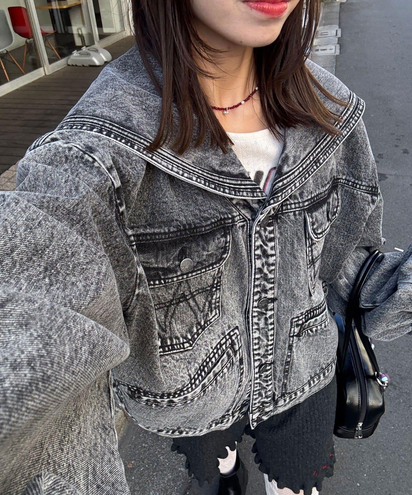 ANTI WARP / アンチワープ 水手領牛仔夾克