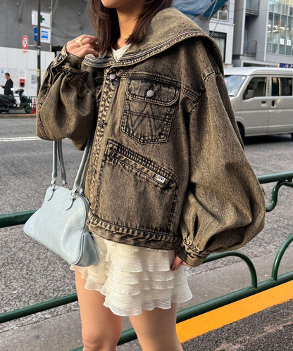 ANTI WARP / アンチワープ 水手領牛仔夾克