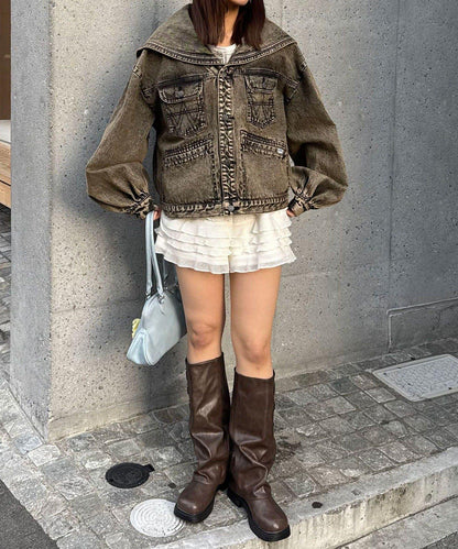 ANTI WARP / アンチワープ 水手領牛仔夾克