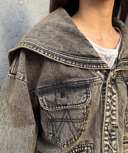 ANTI WARP / アンチワープ 水手領牛仔夾克