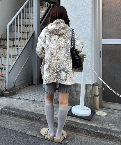 ANTI WARP 牛仔罩衫連帽夾克