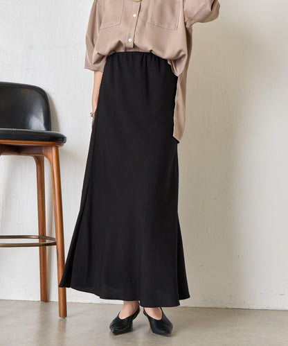 輕盈質感 長款 人造絲尼龍 半身裙