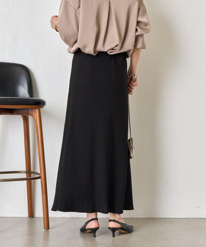 輕盈質感 長款 人造絲尼龍 半身裙