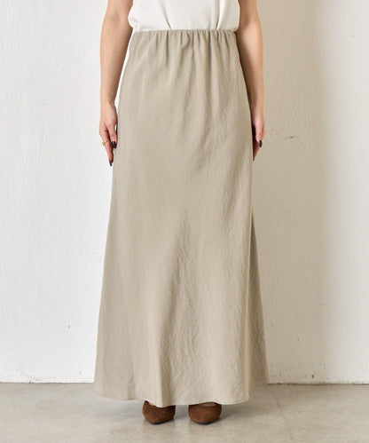 輕盈質感 長款 人造絲尼龍 半身裙