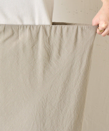 輕盈質感 長款 人造絲尼龍 半身裙