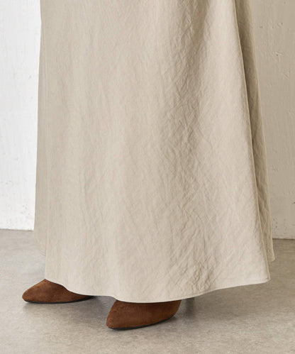 輕盈質感 長款 人造絲尼龍 半身裙