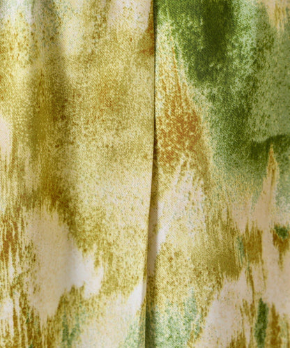 漸變花卉印花 斜紋面料 褲子