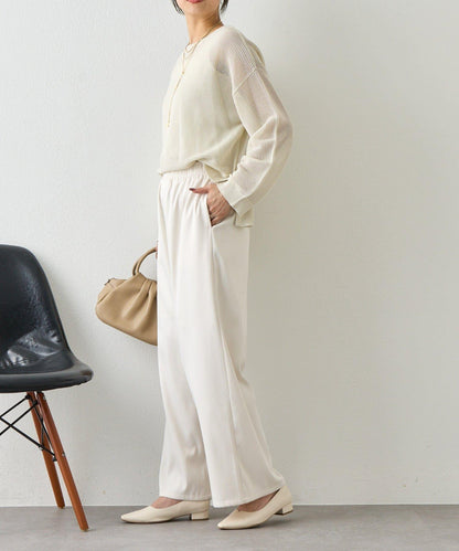 網紗亮片針織上衣