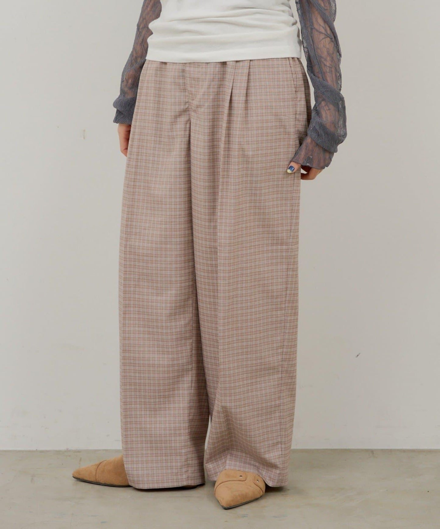 WHIMSIC 褶襉設計 休閒長褲