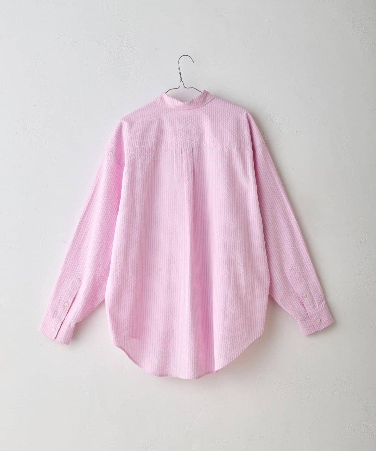 WHIMSIC 透感泡泡紗條紋襯衫