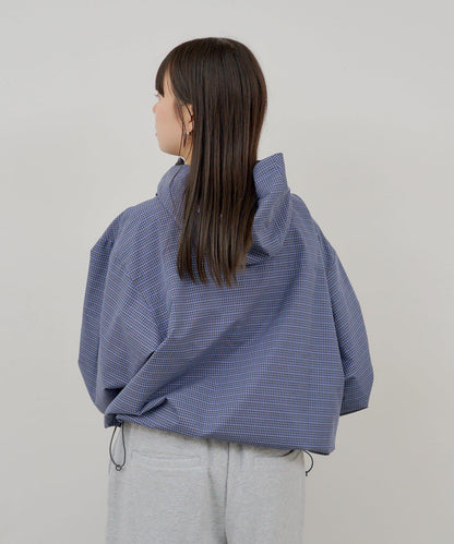WHIMSIC 格紋拉鍊連帽襯衫