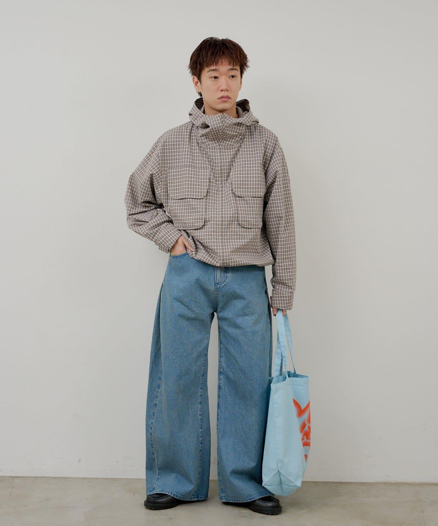 WHIMSIC 雙尺碼 可成套搭配 側褶 牛仔 牛仔褲