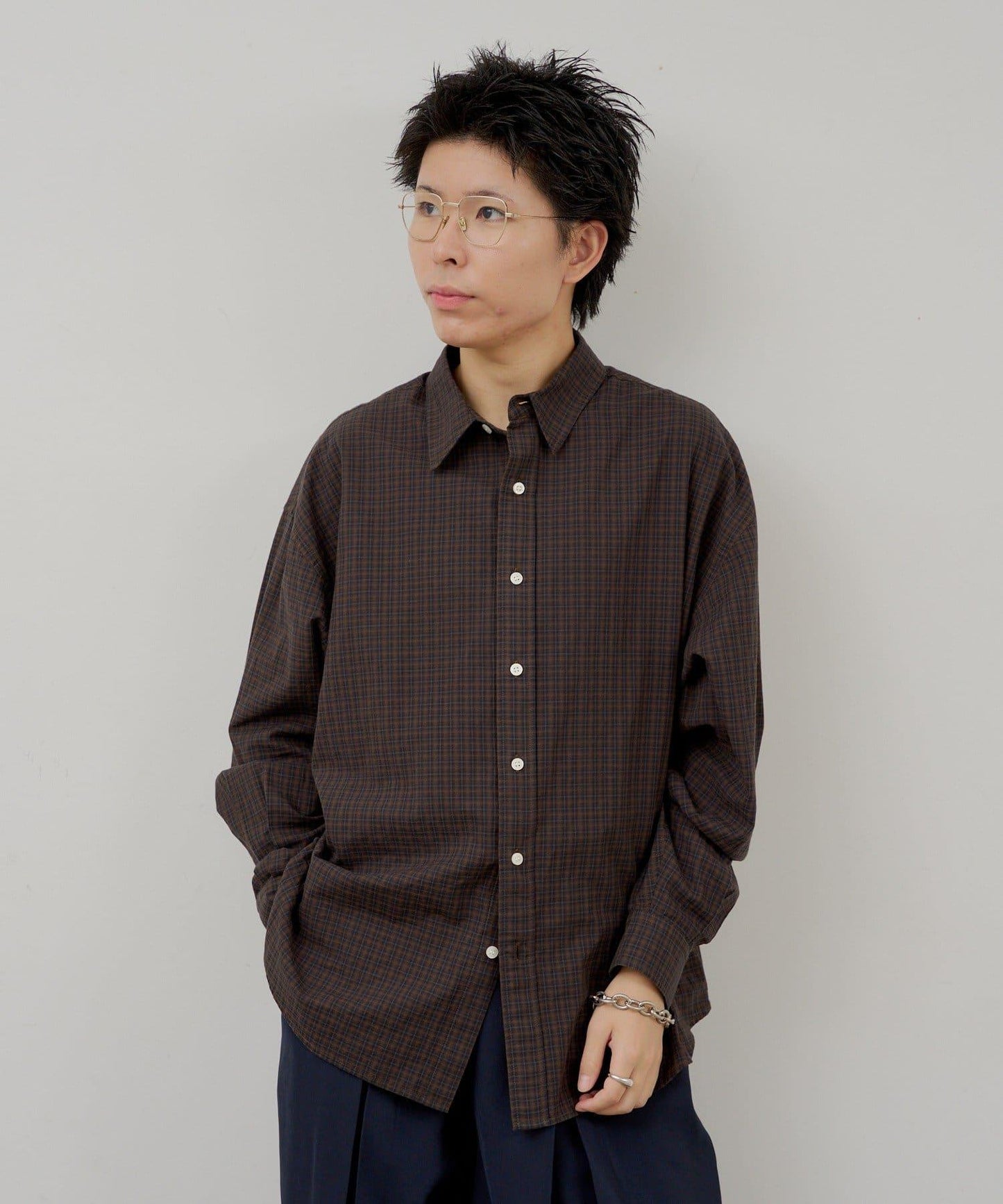 WHIMSIC 小格紋襯衫