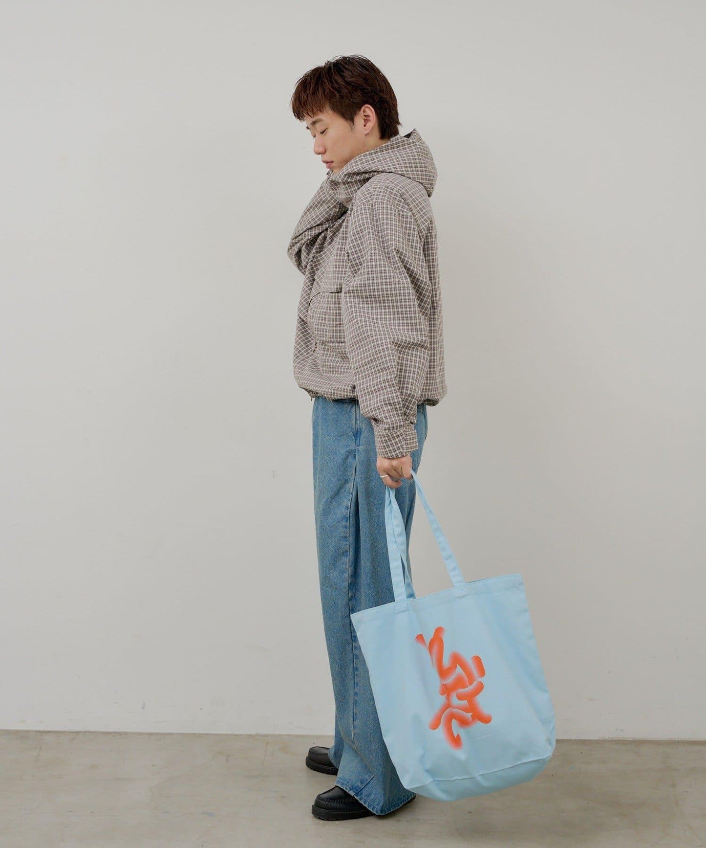 WHIMSIC 格紋拉鍊連帽襯衫