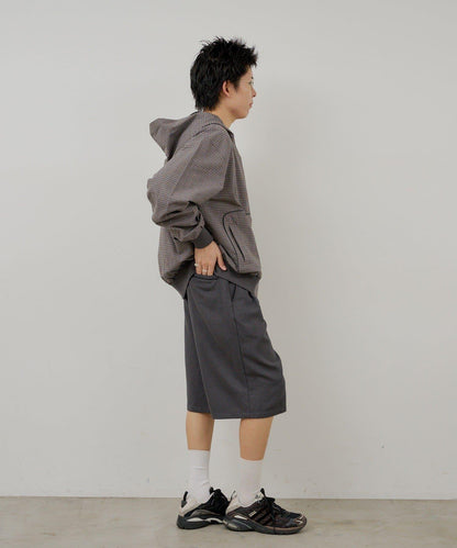 WHIMSIC 格紋拉鍊連帽襯衫