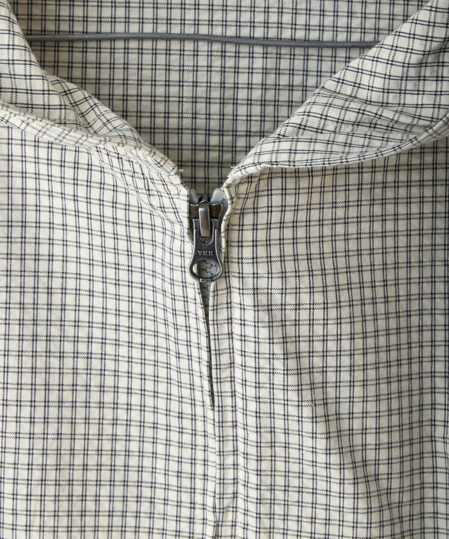 WHIMSIC 格紋拉鍊連帽襯衫