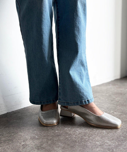 後鬆緊設計 淺口單鞋