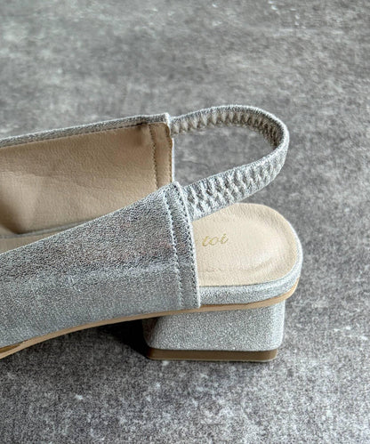 後鬆緊設計 淺口單鞋